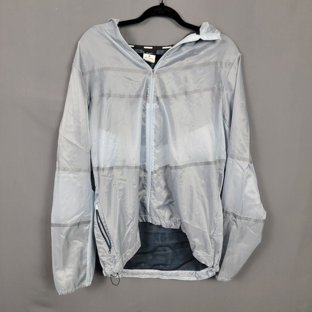 Nike Running Lightweight Anorak Windbreaker Hooded Nylon Jacket